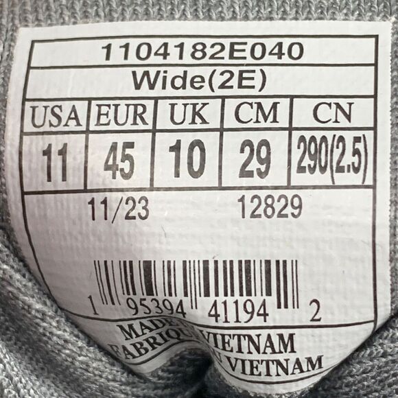 Brooks Ghost 16 Shoes Mens Size 11 2E Wide Gray Sneakers Running Athletic Gym - Picture 10 of 10